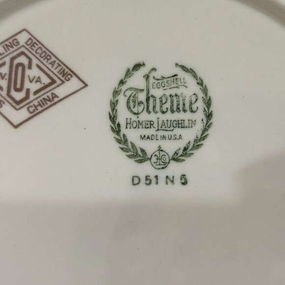 Homer Laughlin Eggshell Theme Plate 10" Immanuel Methodist Church Horsehead MD - Picture 5 of 5